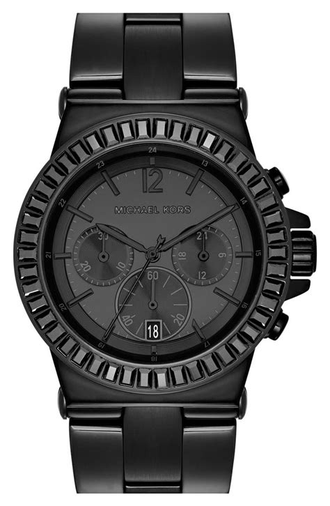 michael kors dylan crystal bezel watch|Michael Kors chronograph.